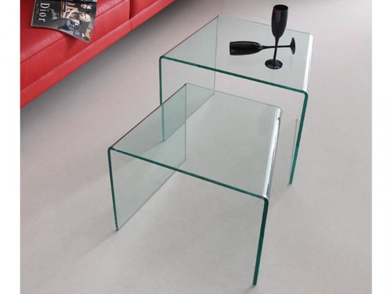 ANGOLO Clear End Table