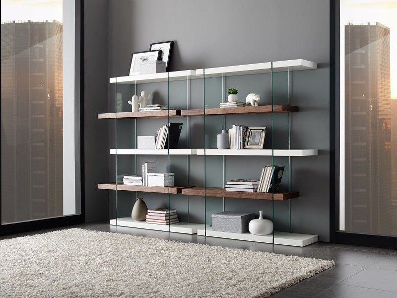 Casabianca IL VETRO Bookcase - Lifestyle Angled View