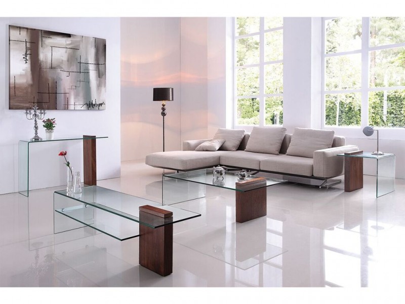 BUONO Walnut Veneer Coffee Table