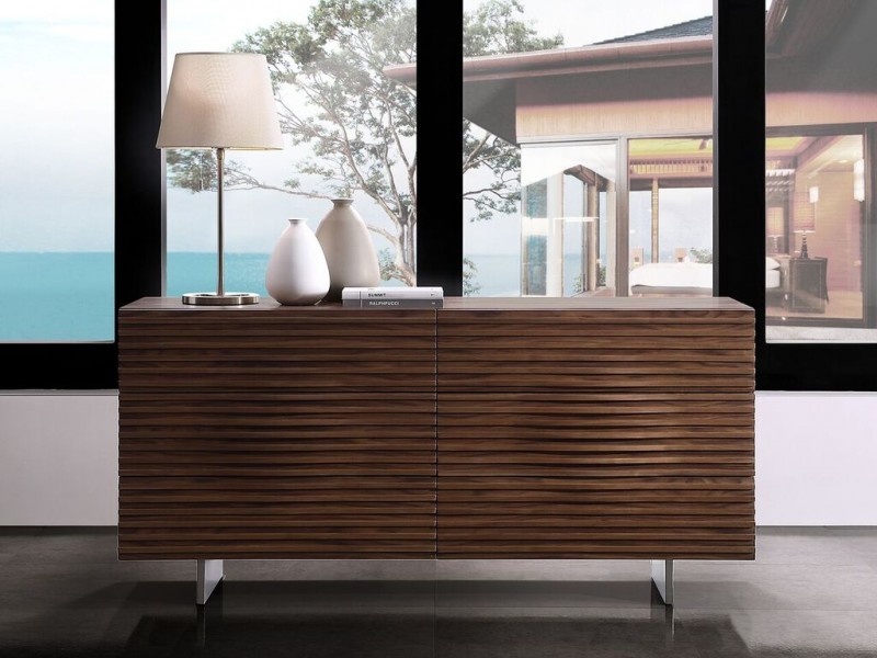 MOON High Gloss Walnut Dresser