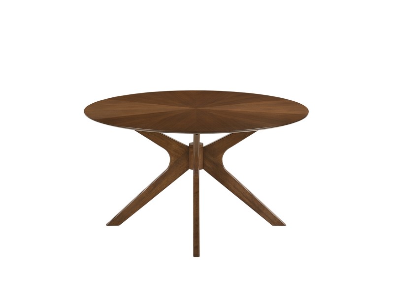 Casabianca WELLS Dining Table In Walnut Veneer - White BG