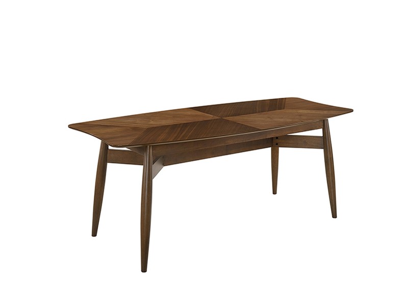 Casabianca BENTLEY Dining Table In Walnut Veneer - Angled