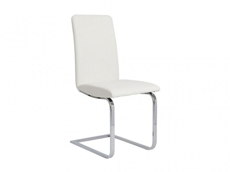 MURANO Italian White Eco-Leather Dining Chair 