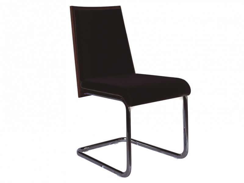 MODELO Collection White/Black Eco-Leather/Walnut Veneer Dining Chair