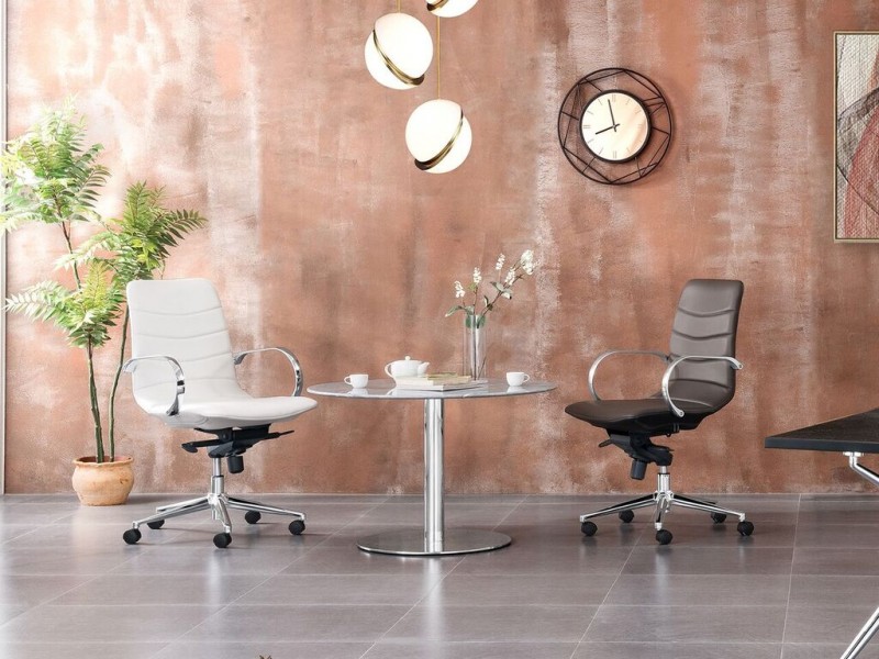 Casabianca HORIZON Arm White Eco-leather Office Chair - Lifestyle