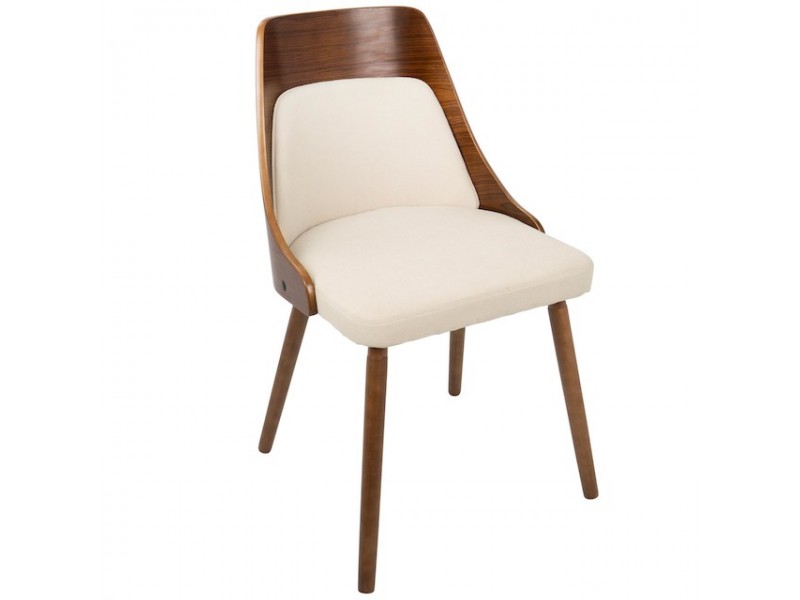 LumiSource Anabelle Dining Chair - CREAM - Perspective
