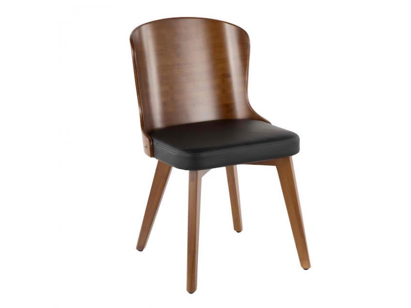 LumiSource Bocello Chair - BLACK - Perspective