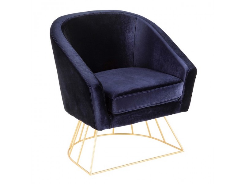 LumiSource Canary Tub Chair - BLUE - Perspective