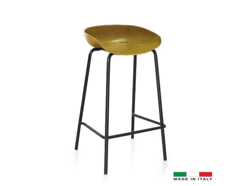 Bellini Modern Living Cherry Barstool - Set of 2 - Yellow