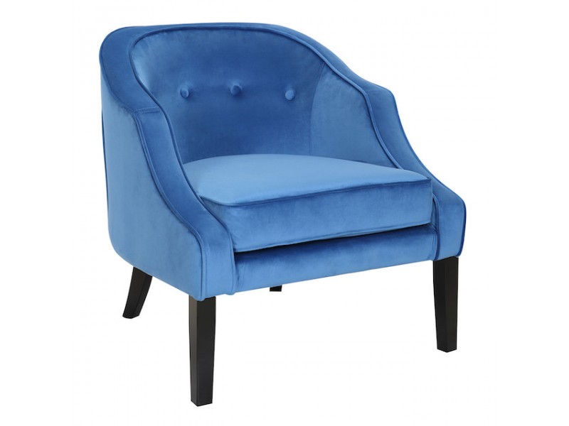 LumiSource Sofia Accent Chair - BLUE - Perspective
