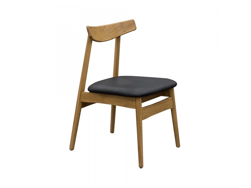 Diamond Sofa 2-Pack Retro Inspired Dining Chairs with Solid Oak Frame