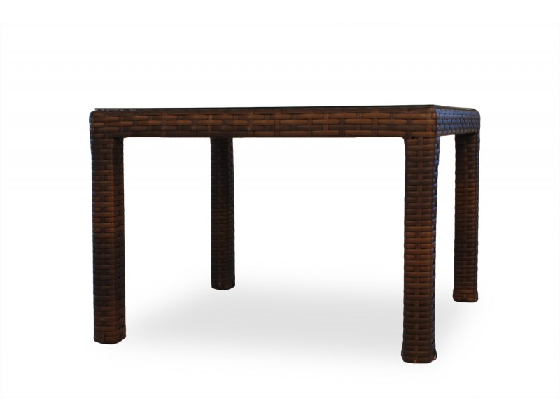 Contempo 42" Square Umbrella Dining Table - Angled