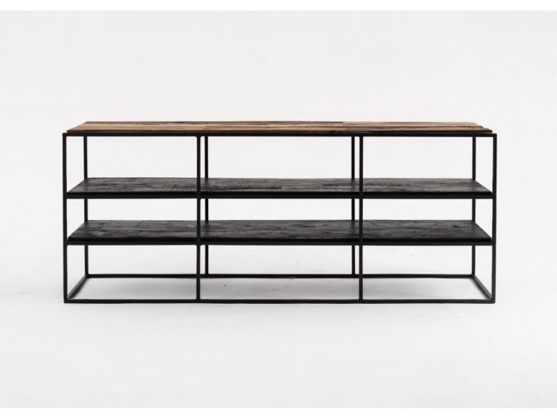 Nova Solo Rustica TV Stand Open Shelving - 140cm