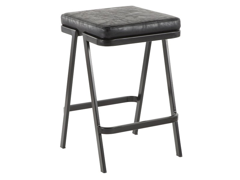 LumiSource Seven Counter Stool - BLACK - Perspective