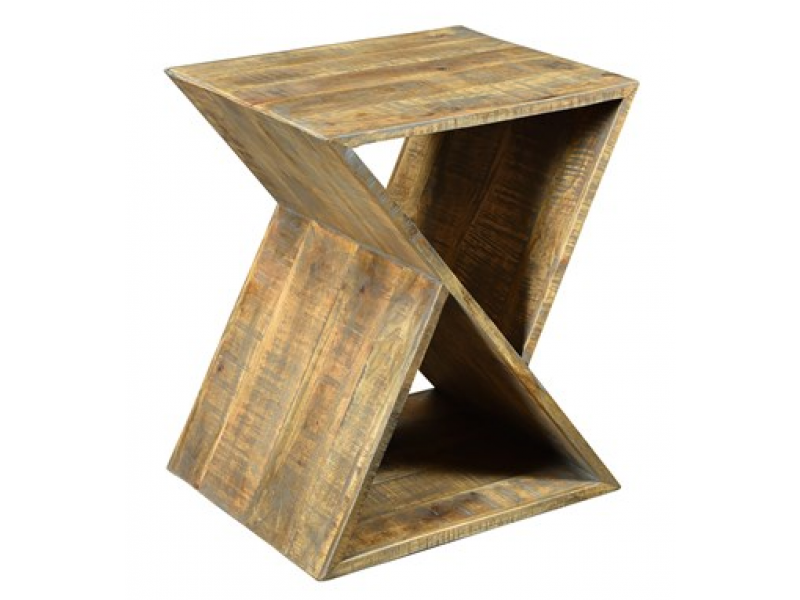 Bengal Manor Mango Wood Angled End Table