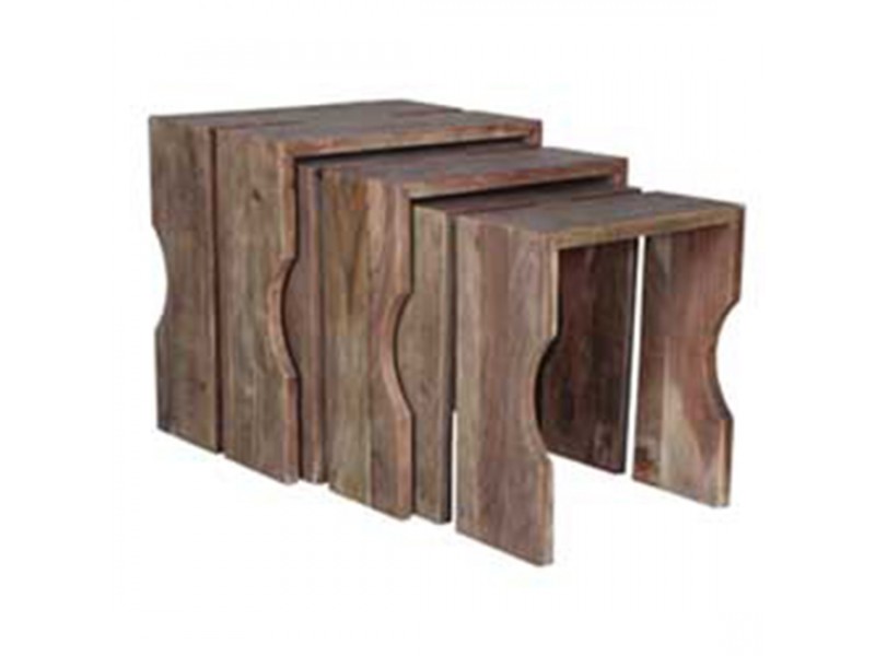 Bengal Manor Acacia Wood Set of Nested Tables