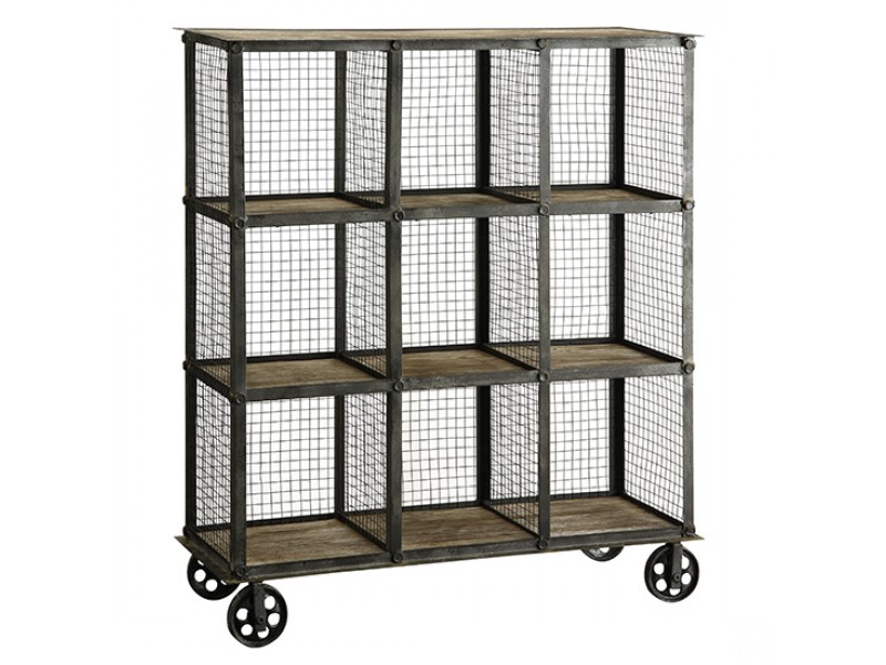 Industria Metal and Wood Bookcase