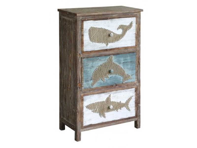 Nantucket Rustic Shark Chest