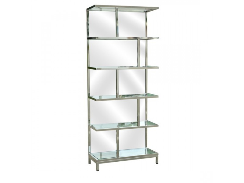 Bentley Chrome and Mirror Etagere