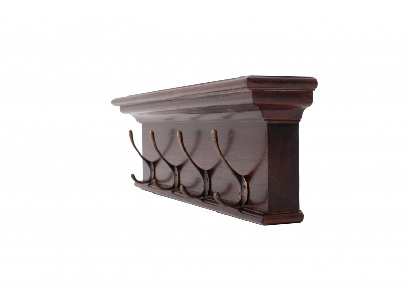 Nova Solo Toscana 4-Hook Coat Rack - Angled