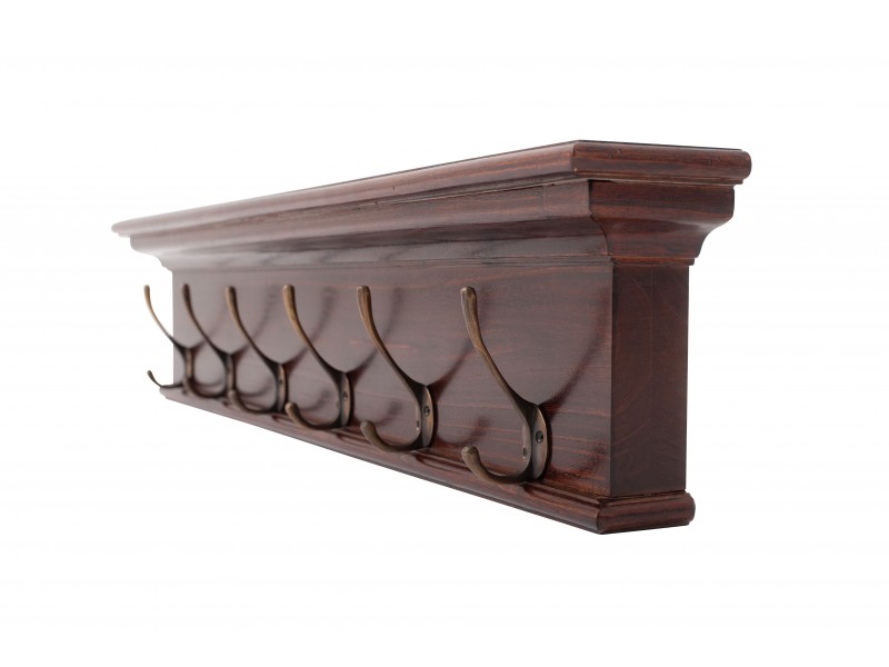 Nova Solo Toscana 6-Hook Coat Rack - Angled