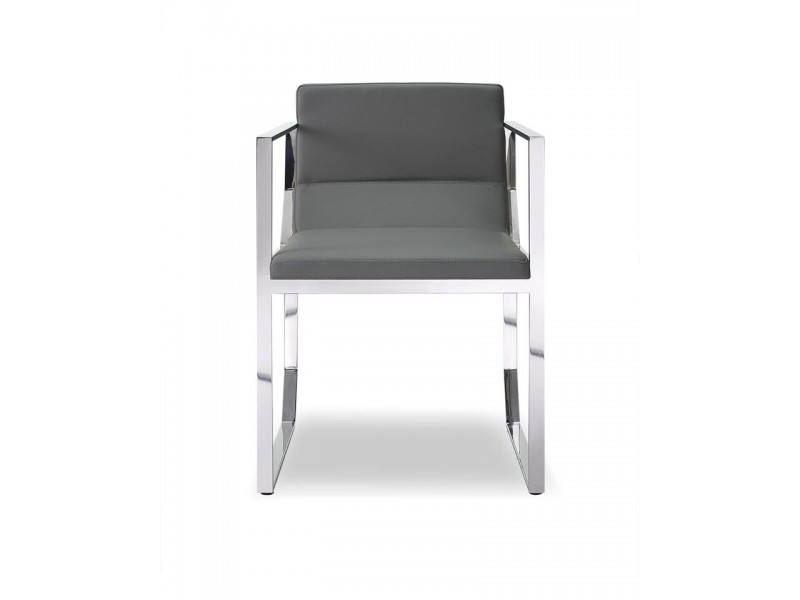 Blake Dining Armchair Gray - Front