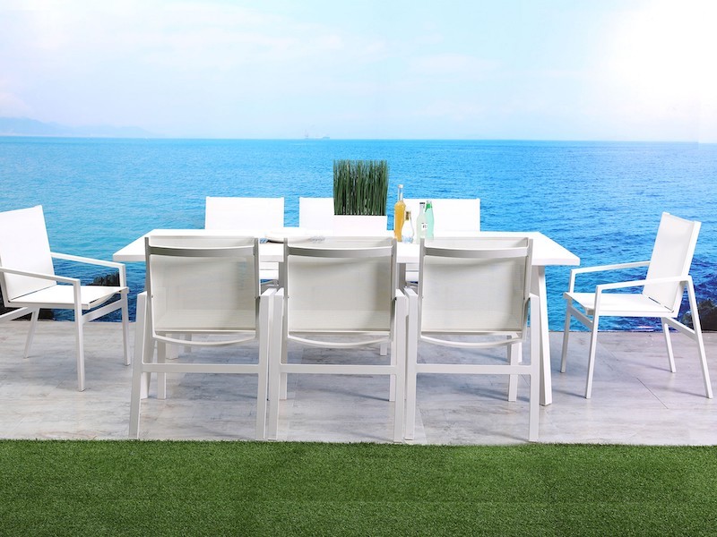 Whiteline Modern Living Rio Indoor / Outdoor Dining Armchair - Set of 4