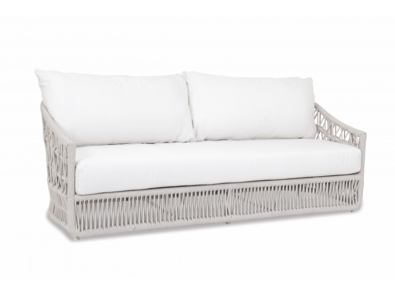 Dana Rope Sofa With Cushion in Linen Canvas