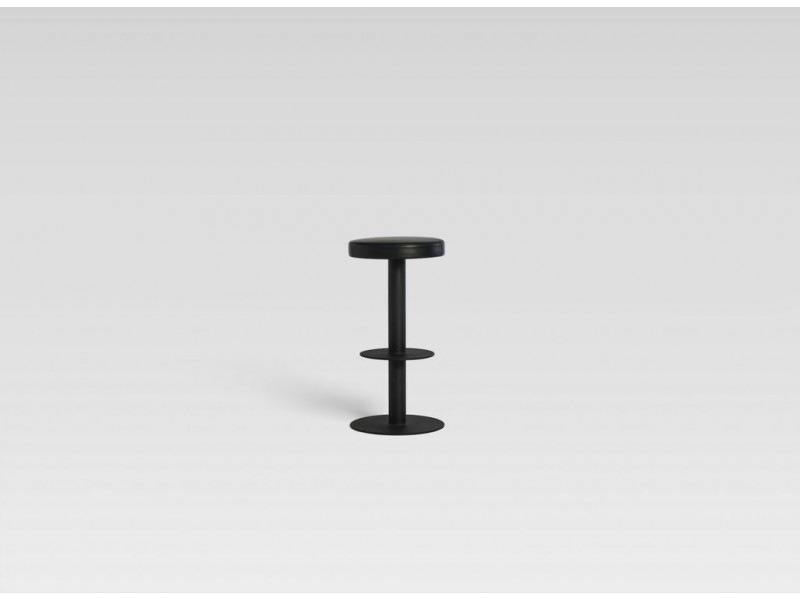 Crab Bar Stool Black with Black Powder Coated Stee