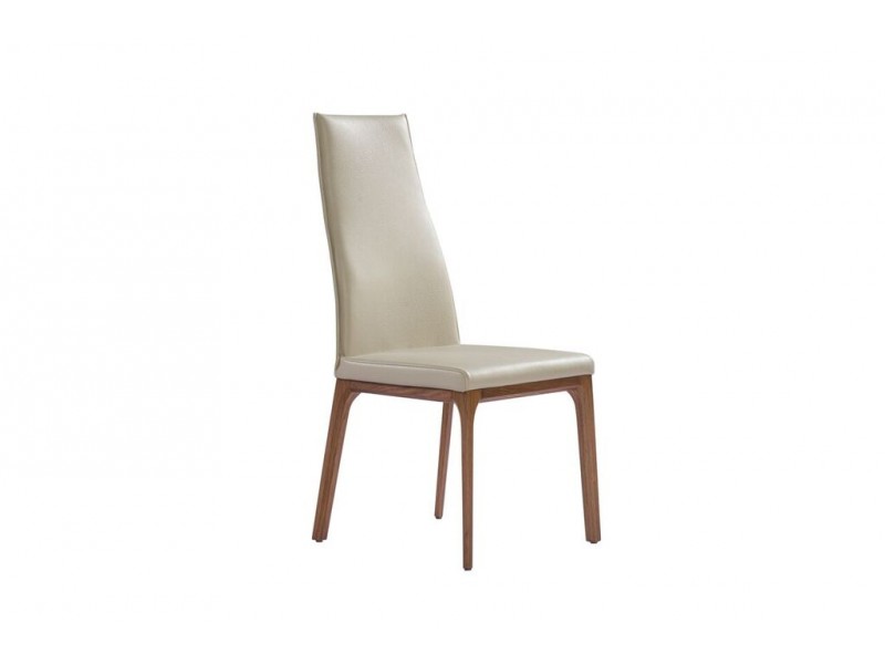 Ricky Dining Chair Taupe Faux Leather 