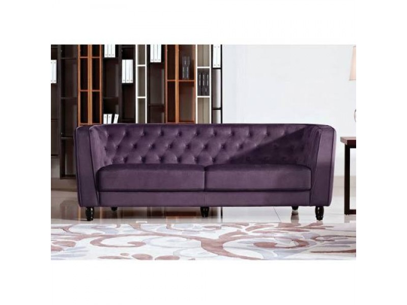 Diamond Sofa Bellini Button Tuft Fabric Sofa 