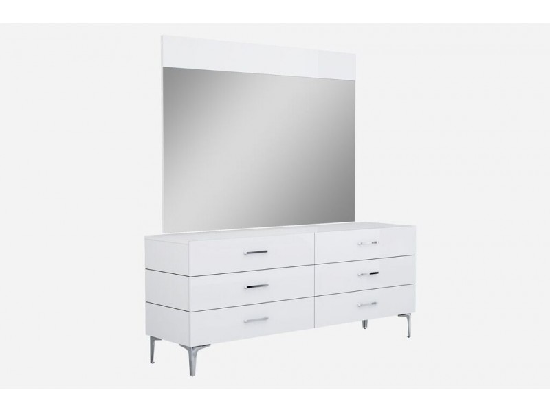 Diva Dresser Double In High Gloss White