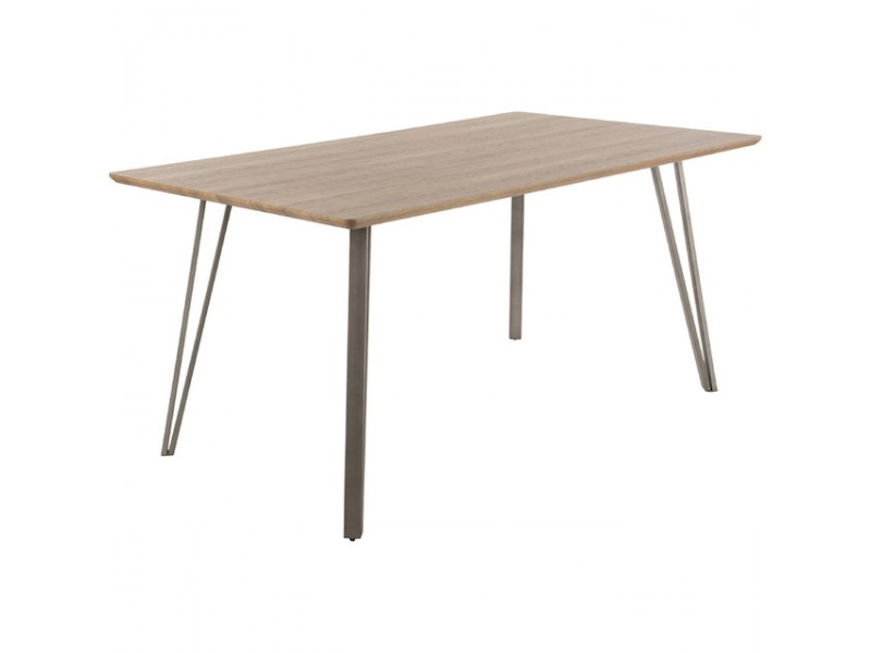 LumiSource Sedona Dining Table - BROWN - Perspective