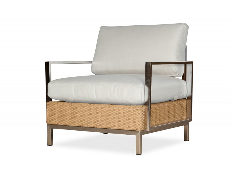 Elements Lounge Chair With Stainless Steel Arms and Back