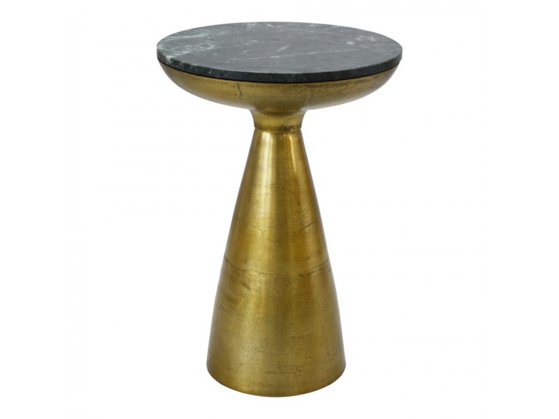 Moe's Home Collection Font Side Table Green Marble