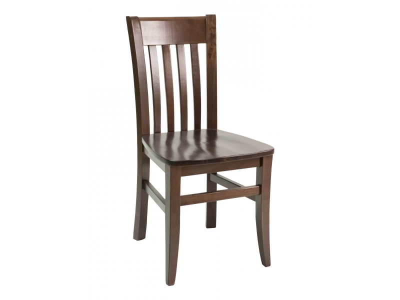 European Beechwood Wood Dining Chair - FLS-03S - Front
