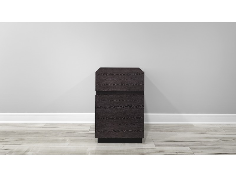 Furnitech FT16PDG 2 Drawer Contemporary Rolling Pedestal - Head On