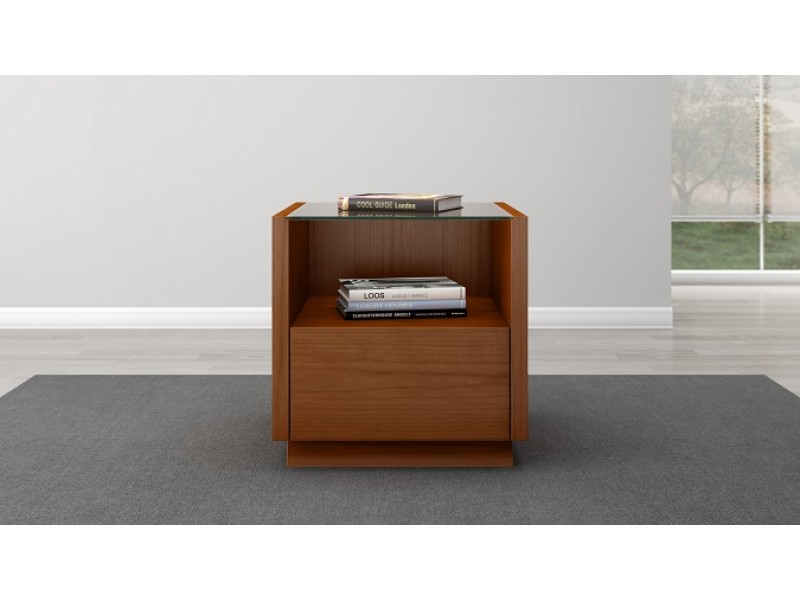 Furnitech 23" Transitional TV Media Console Light Cherry