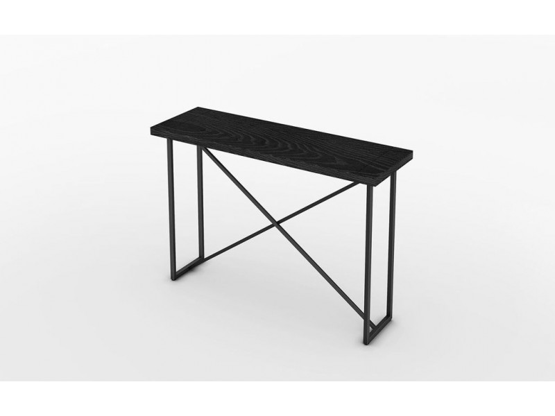 Furnitech Signature Home Collection X Console Table - Angle Ebony