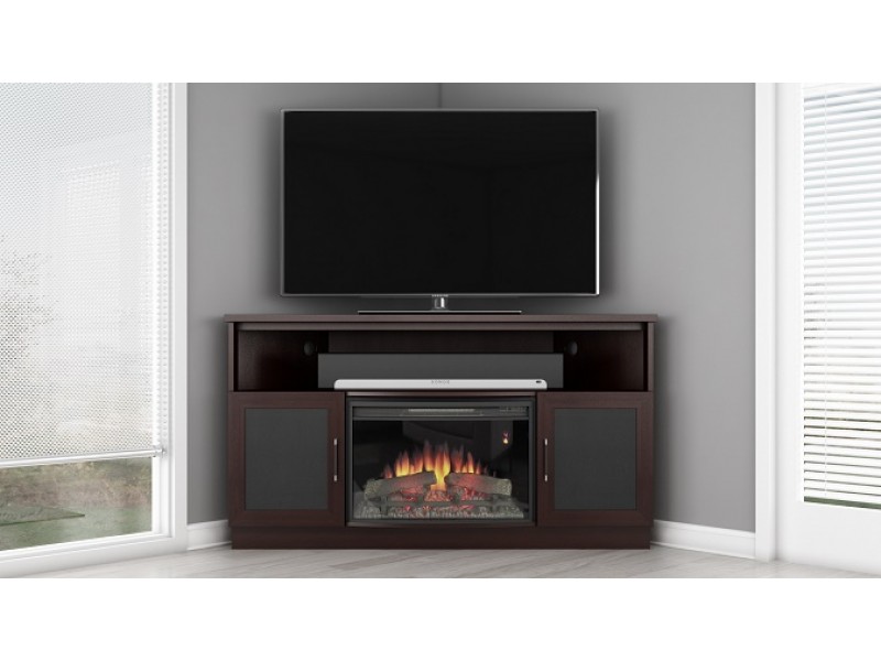 Furnitech 61" Contemporary TV Media Corner Console