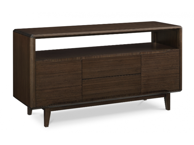 Caramelized Currant Media Table - Black Walnut