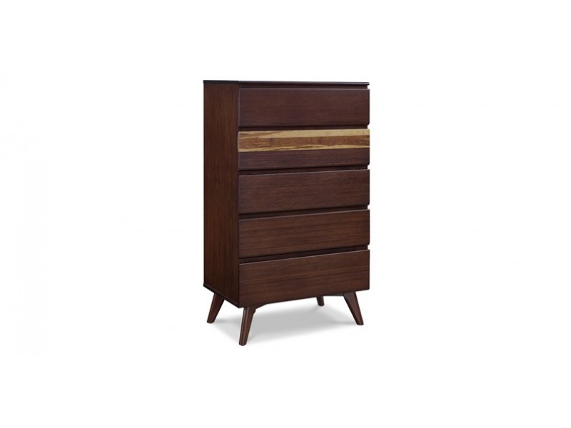 Azara Five Drawer Chest - Side Angled