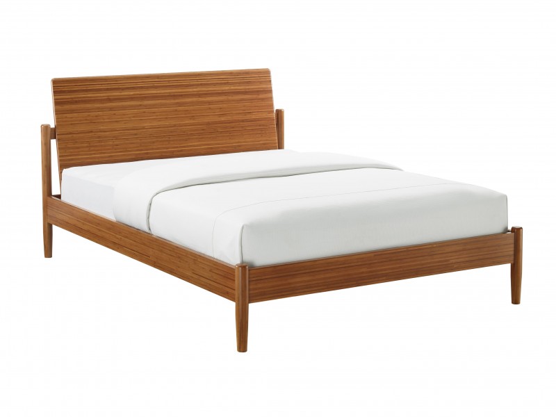 Greenington Monterey King Platform Bed - Amber - Angled View