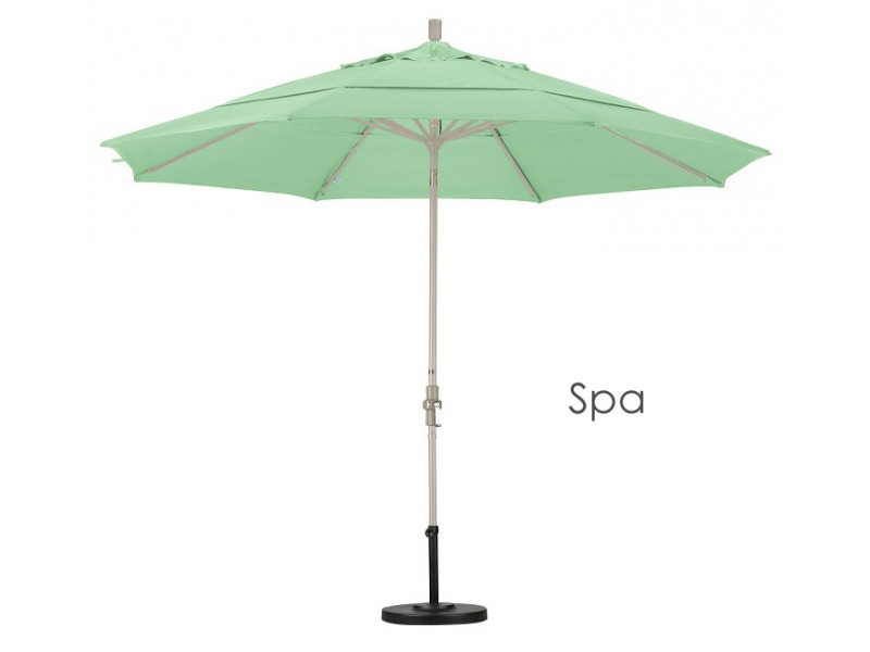 California Umbrella 11' Aluminum Market Umbrella Collar Tilt DV Sand - Pacifica