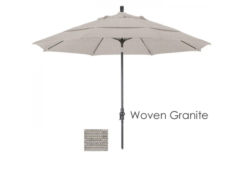 California Umbrella 11' Aluminum Market Umbrella Collar Tilt DV Bronze - Olefin