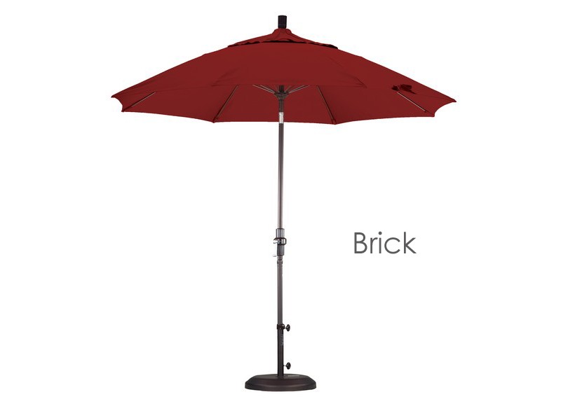 California Umbrella 9' Fiberglass Market Umbrella Collar Tilt Bronze - Pacifica