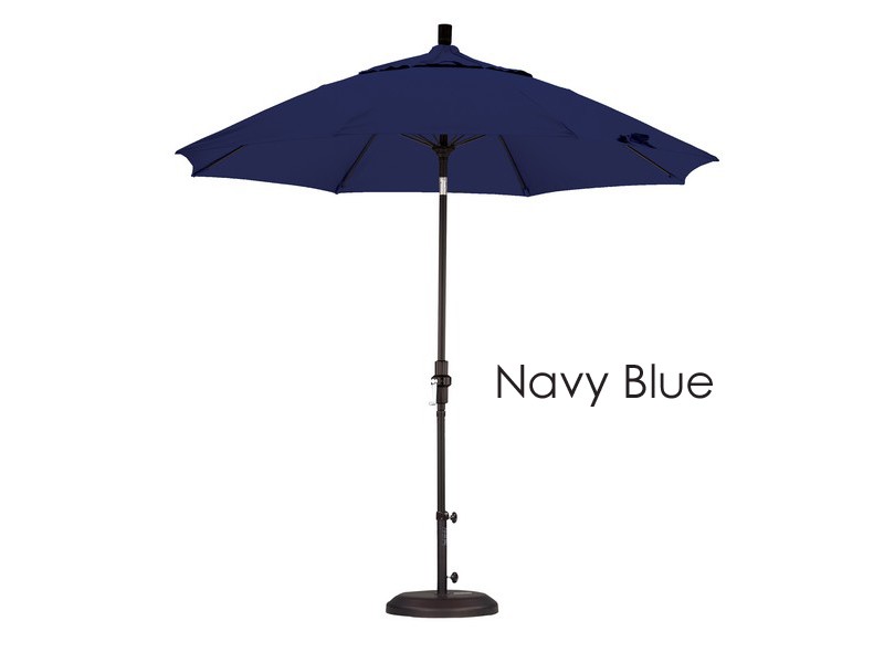 California Umbrella 9' Fiberglass Market Umbrella Collar Tilt M Black - Sunbrella