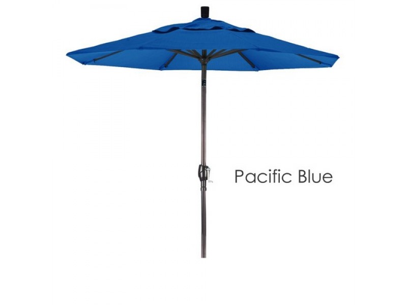 California Umbrella 7.5' Aluminum Market Umbrella Push Tilt Bronze - Olefin