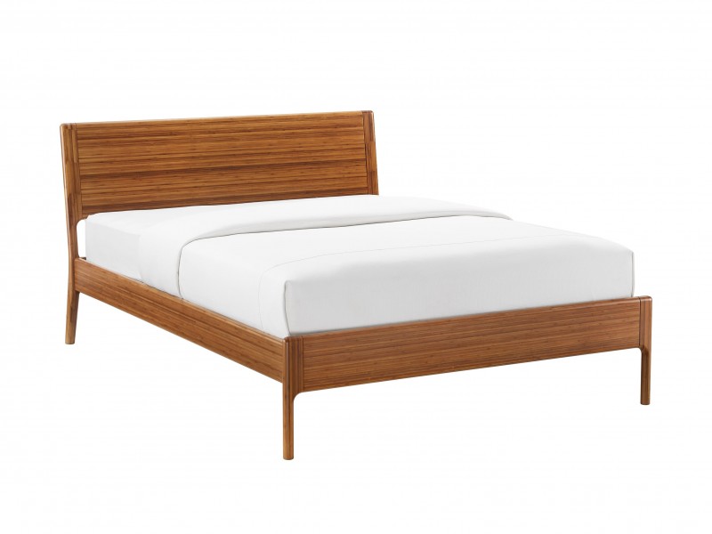 Greenington Ventura King Platform Bed - Amber - Angled View