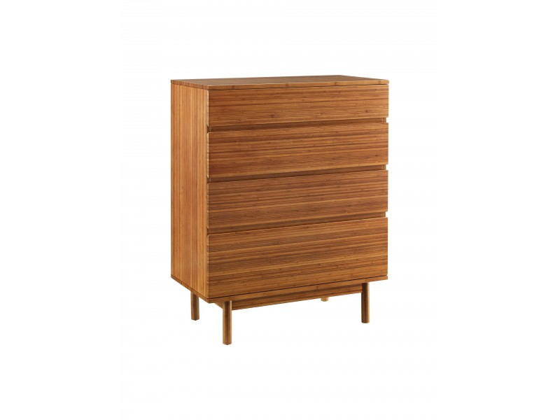 Greenington Ventura 4 Drawer High Chest - Angled